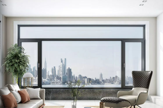 Αντίσταση πυρκαγιάς 1.0mm Casement αλουμινίου διπλό εσωτερικό άνοιγμα παραθύρων