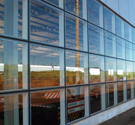 Hidden Frame Aluminum Curtain Walls For Office Building