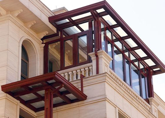 μπαλκόνι KLUK σπιτιών δωματίων γυαλιού Wintergarden σχεδίου δωματίων ήλιων αργιλίου 1.5mm ISO