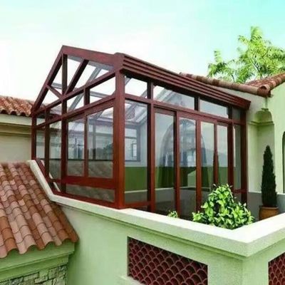 Louvers σκιάς ήλιων αργιλίου αρθρώσεων Sunroom σύγχρονο εξωτερικό γυαλί 1.2mm κρασιού