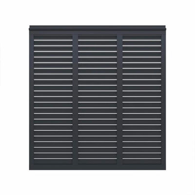 Aluminum Fixed Rolling Shutter Louver Glass Door For Exterior Vertical